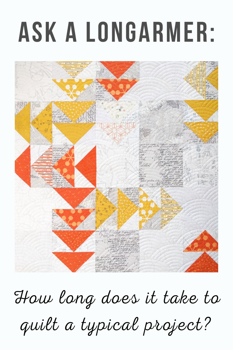 How long does it take for an average quilt? Ma Tante Quilting